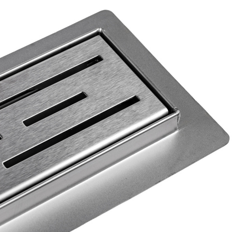 ODPŁYW LINIOWY 100 CM INOX NISKI SYFON WYSOKA PRZEPUSTOWOŚĆ DL01 CLASSIC