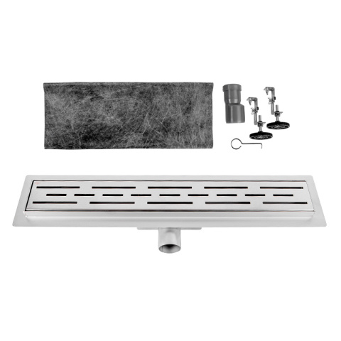 ODPŁYW LINIOWY 100 CM INOX NISKI SYFON WYSOKA PRZEPUSTOWOŚĆ DL01 CLASSIC