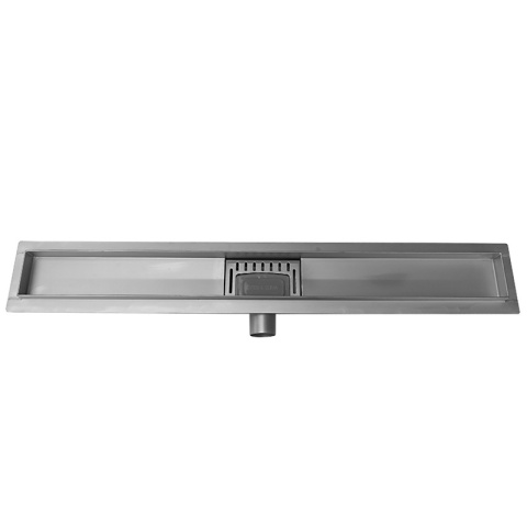 ODPŁYW LINIOWY 100 CM INOX NISKI SYFON WYSOKA PRZEPUSTOWOŚĆ DL01 CLASSIC