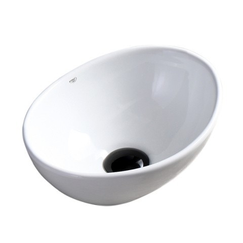UMYWALKA NABLATOWA CERAMICZNA OWALNA LUMO-WH-340 BIAŁA