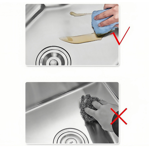 ZLEW KUCHENNY ZLEWOZMYWAK JEDNOKOMOROWY STALOWY ZŁOTY ALOR-GL-50X40 DOZOWNIK SYFON UCHWYTY