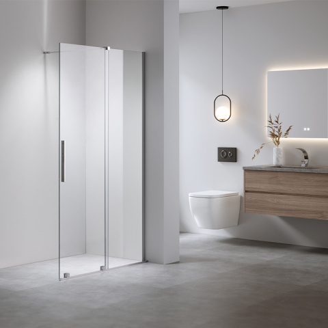 ŚCIANKA PRYSZNICOWA ASTRA-CH-A-120 CHROM 120 CM 8 MM