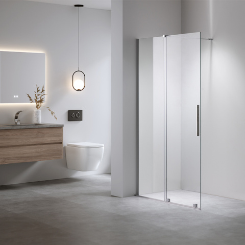 ŚCIANKA PRYSZNICOWA ASTRA-CH-A-120 CHROM 120 CM 8 MM