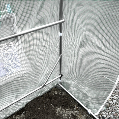 TUNEL OGRODOWY FOLIOWY SZKLARNIA 4m2 TF02W 2x2m BIAŁY SOLIDNY