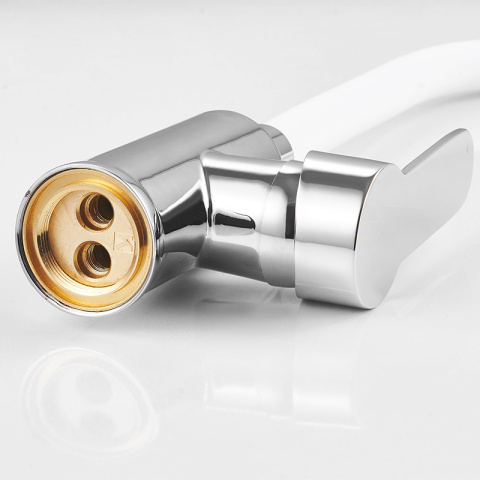 BATERIA KUCHENNA NABLATOWA DAX BIAŁA PODSTAWA CHROM