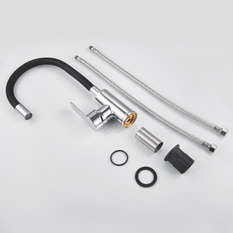 BATERIA KUCHENNA NABLATOWA DAX CZARNA PODSTAWA CHROM