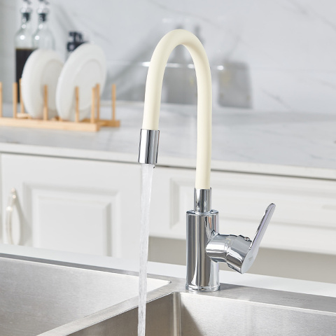 BATERIA KUCHENNA NABLATOWA DAX ECRU PODSTAWA CHROM