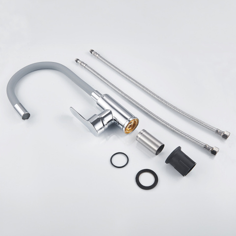 BATERIA KUCHENNA NABLATOWA DAX SZARA PODSTAWA CHROM