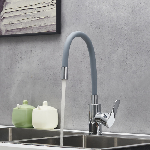 BATERIA KUCHENNA NABLATOWA DAX SZARA PODSTAWA CHROM