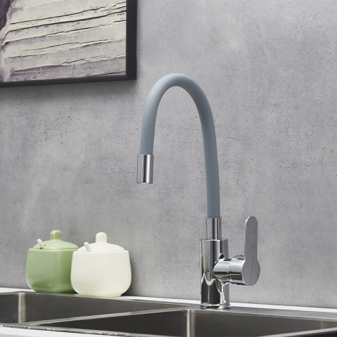 BATERIA KUCHENNA NABLATOWA DAX SZARA PODSTAWA CHROM