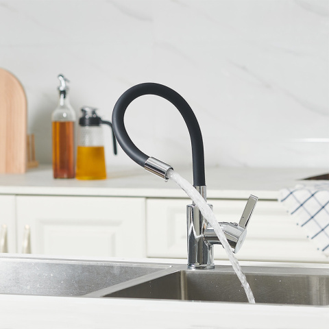 BATERIA KUCHENNA NABLATOWA DIXON CZARNA PODSTAWA CHROM