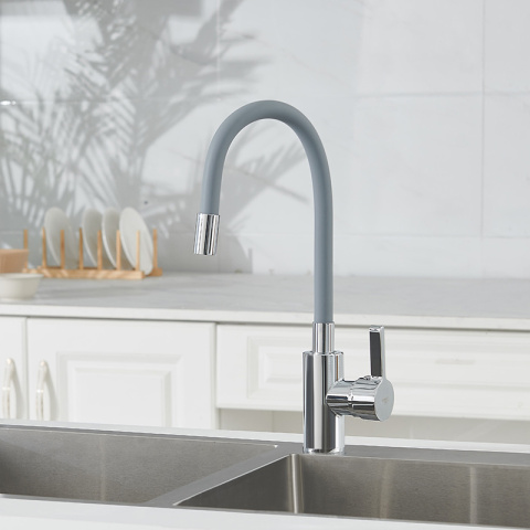 BATERIA KUCHENNA NABLATOWA DIXON SZARA PODSTAWA CHROM