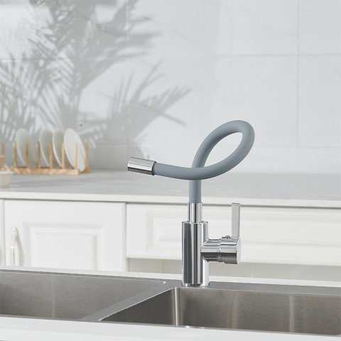 BATERIA KUCHENNA NABLATOWA DIXON SZARA PODSTAWA CHROM