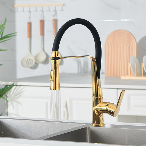 BATERIA KUCHENNA NABLATOWA PALMER CZARNY PODSTAWA ZŁOTA