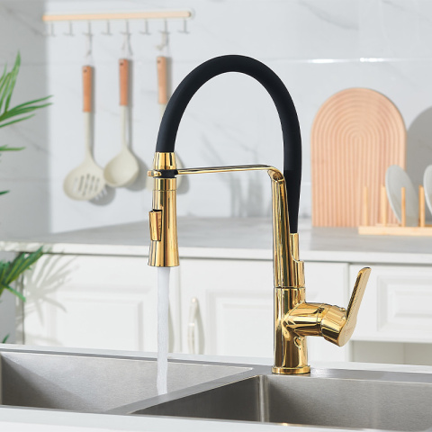 BATERIA KUCHENNA NABLATOWA PALMER CZARNY PODSTAWA ZŁOTA