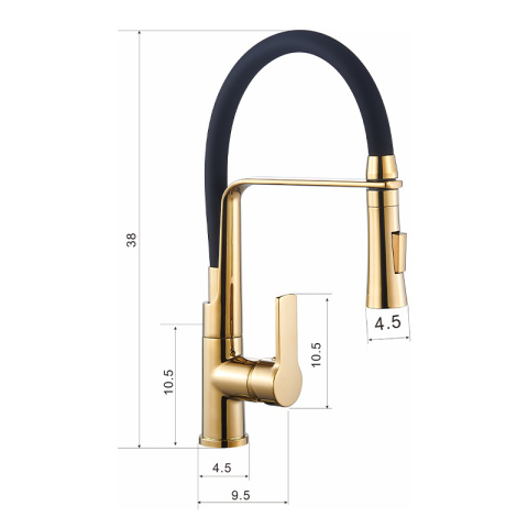BATERIA KUCHENNA NABLATOWA PALMER CZARNY PODSTAWA ZŁOTA