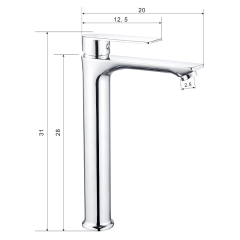 BATERIA UMYWALKOWA ŁAZIENKOWA FARGO-H CHROM