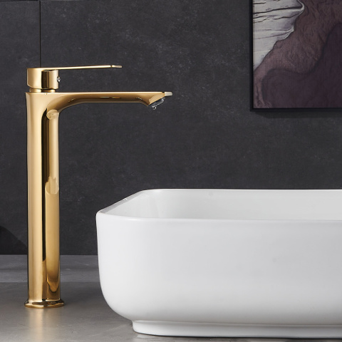 BATERIA UMYWALKOWA ŁAZIENKOWA FARGO-H ZŁOTA