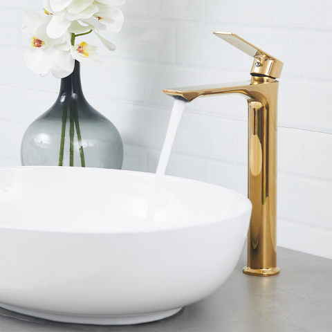 BATERIA UMYWALKOWA ŁAZIENKOWA FARGO-H ZŁOTA