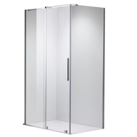 KABINA PRYSZNICOWA PROSTOKĄTNA ASTRA-CH-A-110+B90+E CHROM 110X90 CM 8 MM