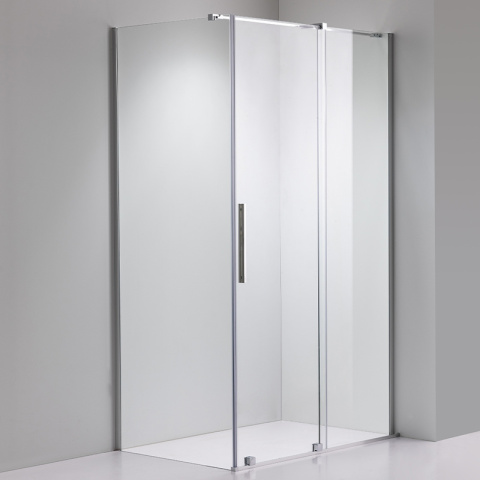 KABINA PRYSZNICOWA PROSTOKĄTNA ASTRA-CH-A-110+B90+E CHROM 110X90 CM 8 MM