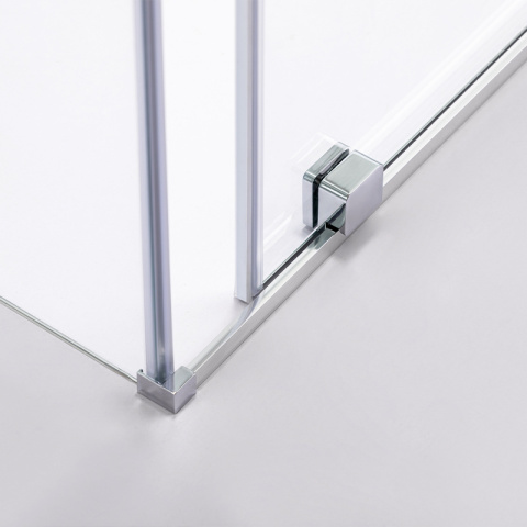 KABINA PRYSZNICOWA PROSTOKĄTNA ASTRA-CH-A-110+B90+E CHROM 110X90 CM 8 MM