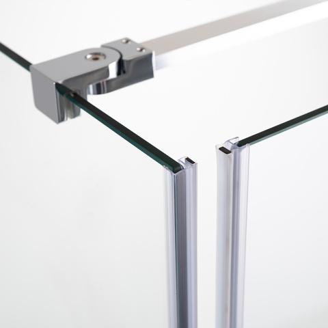 KABINA PRYSZNICOWA PROSTOKĄTNA ASTRA-CH-A-110+B90+E CHROM 110X90 CM 8 MM