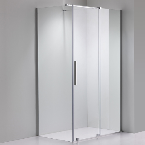 KABINA PRYSZNICOWA PROSTOKĄTNA ASTRA-CH-A-130+B90+E CHROM 130X90 CM 8 MM