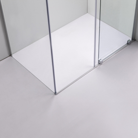 KABINA PRYSZNICOWA PROSTOKĄTNA ASTRA-CH-A-130+B90+E CHROM 130X90 CM 8 MM