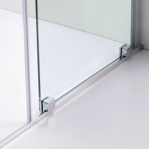 KABINA PRYSZNICOWA PROSTOKĄTNA ASTRA-CH-A-130+B90+E CHROM 130X90 CM 8 MM