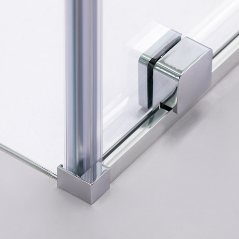 KABINA PRYSZNICOWA PROSTOKĄTNA ASTRA-CH-A-130+B90+E CHROM 130X90 CM 8 MM