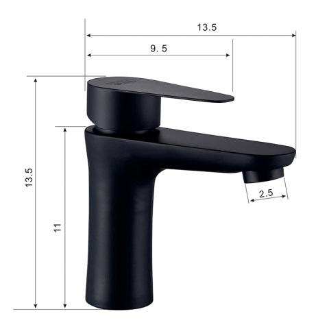 BATERIA UMYWALKOWA ŁAZIENKOWA AKRON CZARNA