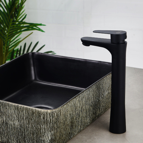 BATERIA UMYWALKOWA ŁAZIENKOWA AKRON-H CZARNA