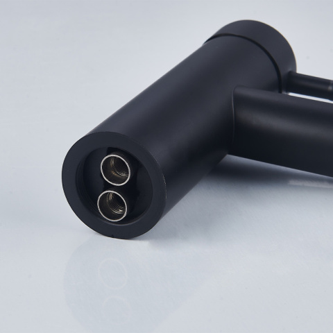 BATERIA UMYWALKOWA ŁAZIENKOWA STOJĄCA NISKA NABLATOWA KRAN ARLEY-BL CZARNA