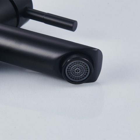 BATERIA UMYWALKOWA ŁAZIENKOWA STOJĄCA WYSOKA NABLATOWA KRAN ARLEY-H-BL CZARNA