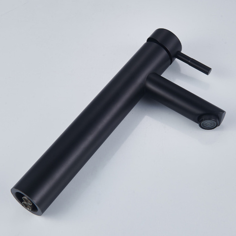 BATERIA UMYWALKOWA ŁAZIENKOWA STOJĄCA WYSOKA NABLATOWA KRAN ARLEY-H-BL CZARNA