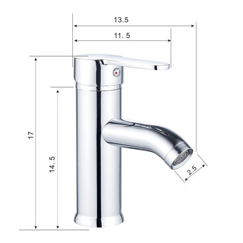 BATERIA UMYWALKOWA ŁAZIENKOWA CUBA CHROM