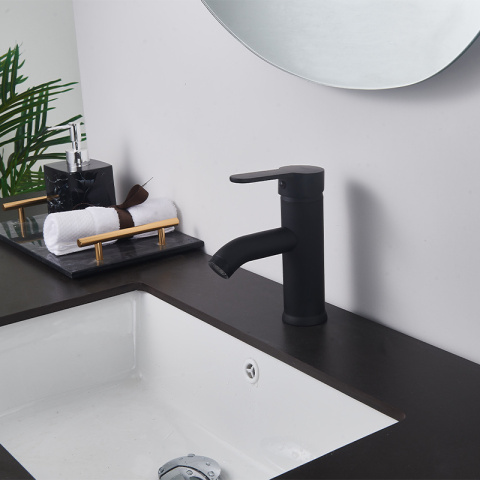 BATERIA UMYWALKOWA ŁAZIENKOWA CUBA CZARNA