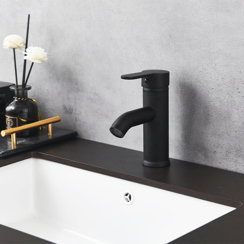 BATERIA UMYWALKOWA ŁAZIENKOWA CUBA CZARNA