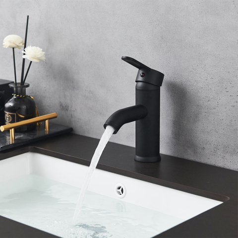 BATERIA UMYWALKOWA ŁAZIENKOWA CUBA CZARNA