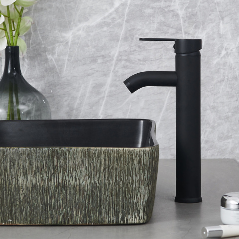 BATERIA UMYWALKOWA ŁAZIENKOWA CUBA-H CZARNA