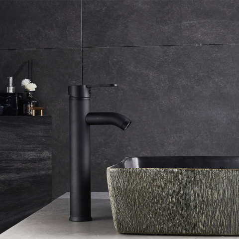 BATERIA UMYWALKOWA ŁAZIENKOWA CUBA-H CZARNA