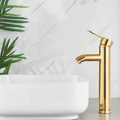 BATERIA UMYWALKOWA ŁAZIENKOWA CUBA-H ZŁOTA