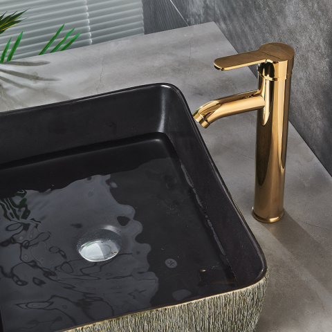 BATERIA UMYWALKOWA ŁAZIENKOWA CUBA-H ZŁOTA