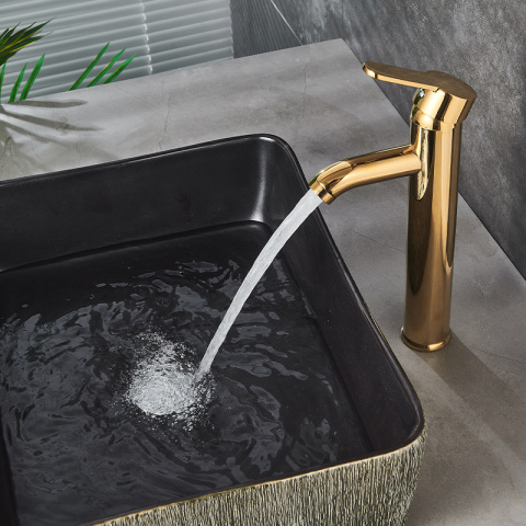 BATERIA UMYWALKOWA ŁAZIENKOWA CUBA-H ZŁOTA