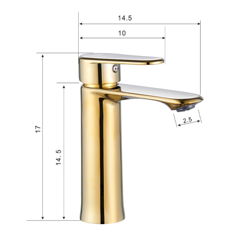 BATERIA UMYWALKOWA ŁAZIENKOWA FARGO ZŁOTA