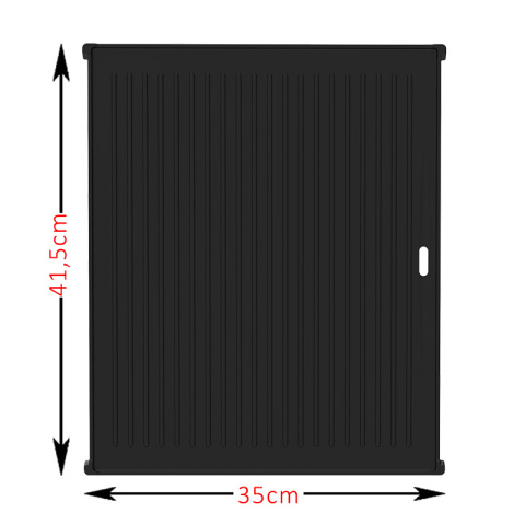 RUSZT PŁYTA ŻELIWNA DO GRILLA SOLIDNA RYFLOWANA RST-TYTAN-B 35x41,5 CM