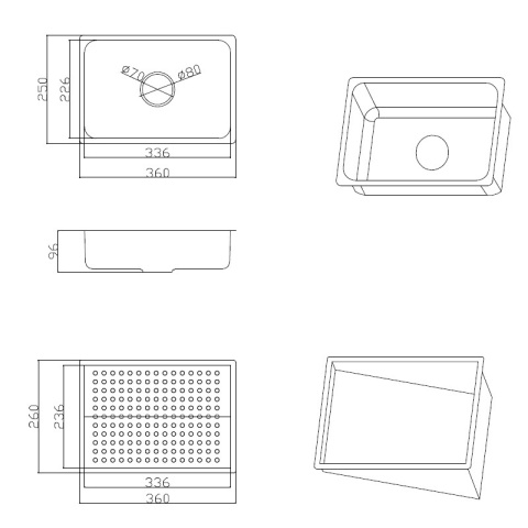 ZLEW KUCHENNY JEDNOKOMOROWY Z WODOSPADEM WIELOFUNKCYJNY ZŁOTY COSTA-GL-68X46