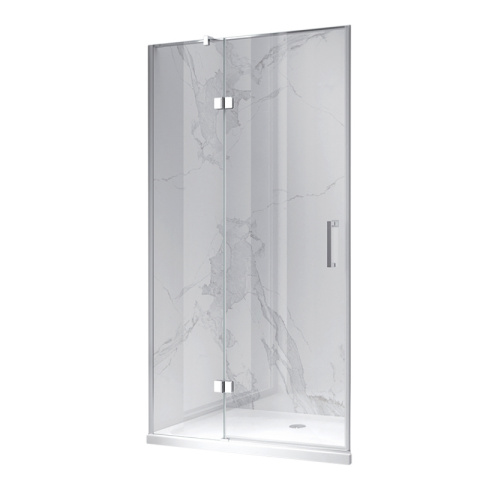 DRZWI PRYSZNICOWE UCHYLNE DO WNĘKI ZES-KZ17B-80 CHROM 80 CM 6 MM