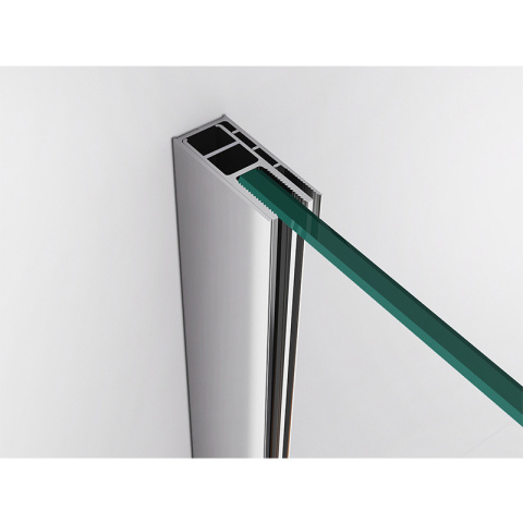 DRZWI PRYSZNICOWE UCHYLNE DO WNĘKI ZES-KZ17B-80 CHROM 80 CM 6 MM